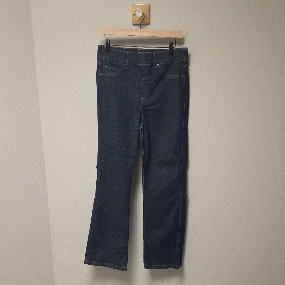 SPANXshape EveryWear Kick Flare Jeans, Women's Large Tall, "Raw Indigo" - Picture 2 of 8